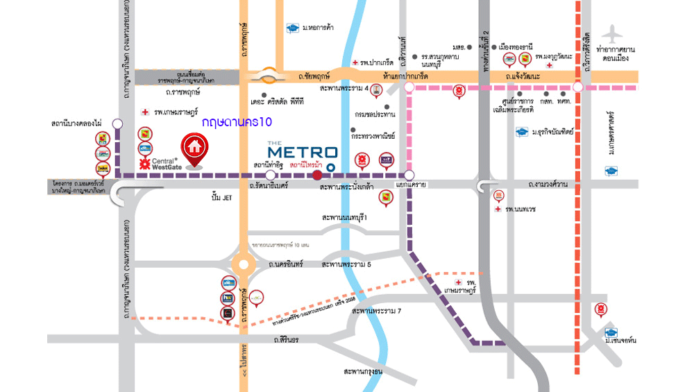 ทาวน์เฮ้าส์มือสองนนทบุรี ม.กฤษดานคร10 รัตนาธิเบศร์ ติดรถไฟฟ้า สถานีสามแยกบางใหญ่ บ้านพร้อมอยู่ เนื้อที่ 19 ตร.ว. ฟังก์ชั่น 2 ห้องนอน 2 ห้องน้ำ มีครัวเคาน์เตอร์ บนทำเลดีที่สุด! ติดถนนรัตนาธิเบศร์ เพียง 600 เมตรจากเซ็นทรัลเวสต์เกต ราคาคุ้มที่สุดในย่านนี้!!